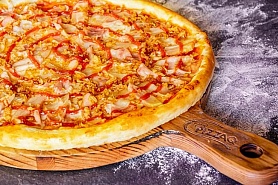 Пицца "Цыплёнок BBQ с хрустящим луком" 25 см стандартное